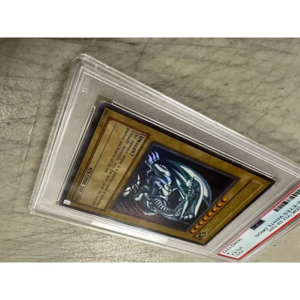 Yu-Gi-Oh 2002 Starter Deck Kaiba SDK-001 Blue-Eyes White Dragon Card PSA 4 VG-EX